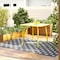 Cosco Novogratz Poolside Gossip Collection, June Outdoor/Indoor Square Dining Table, Yellow 88956YLW1E - alternate 3